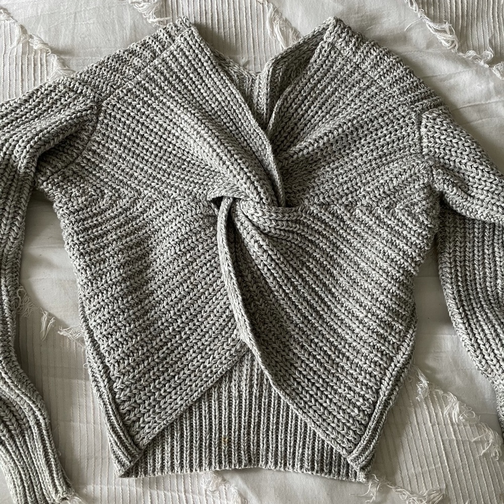Back Tie Sweater